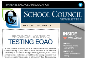 Parents Engaged in Education | May, 2017 Newsletter