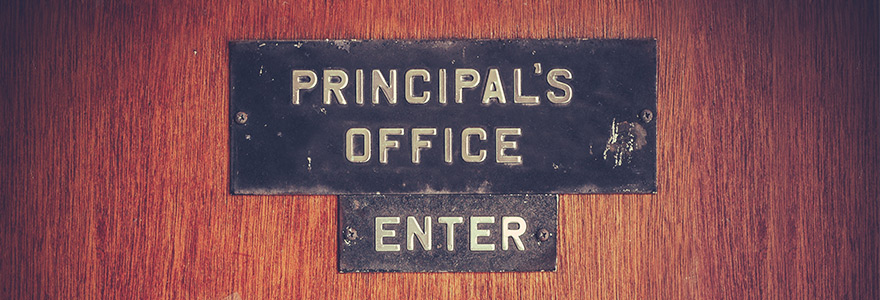 principal's office door