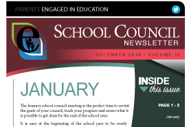 Parents Engaged in Education | December 2018 Newsletter