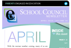 Parents Engaged in Education | April 2019 Newsletter