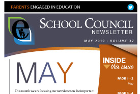 Parents Engaged in Education | May 2019 Newsletter