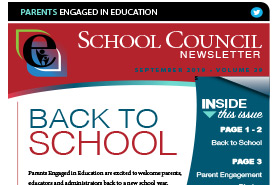 Parents Engaged in Education | September 2019 Newsletter