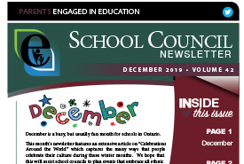 Parents Engaged in Education | December 2019 Newsletter